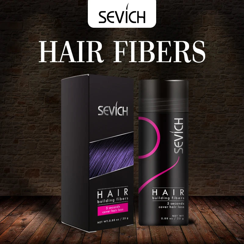 Sevich Hair Fiber Building Thin Loss Concealer Spray Refill Keratin Fibers Hair Powder Styling 25g 10 Colors Anti Hair Loss