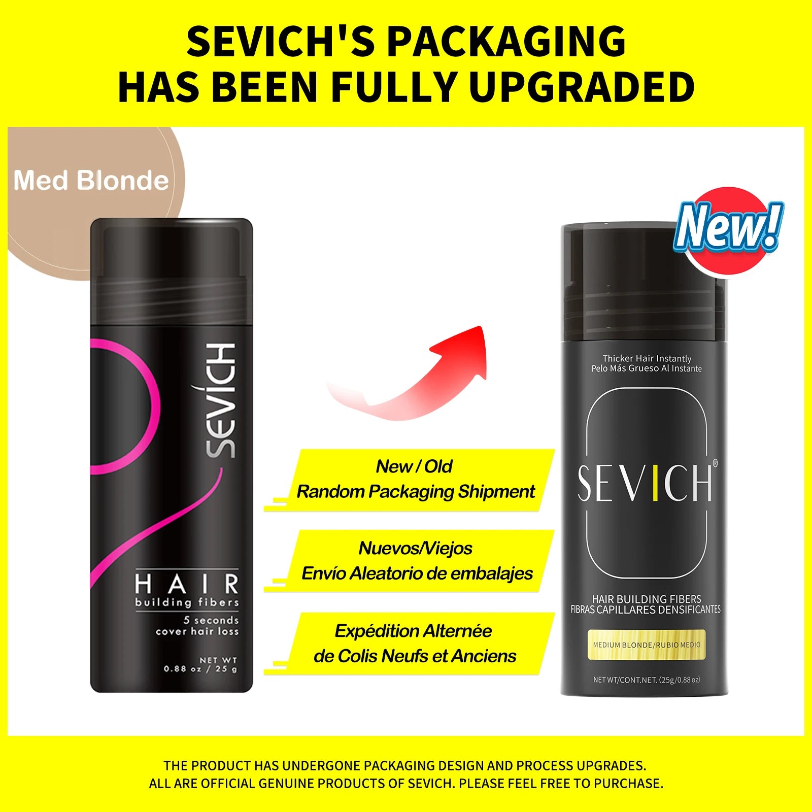 Sevich Hair Fiber Building Thin Loss Concealer Spray Refill Keratin Fibers Hair Powder Styling 25g 10 Colors Anti Hair Loss