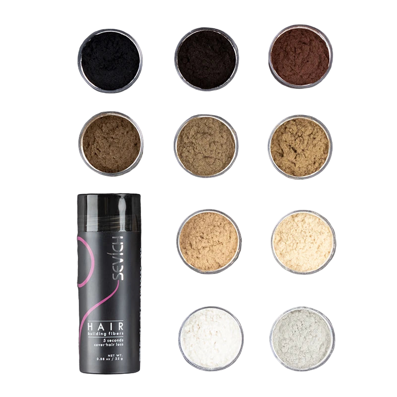 Sevich Hair Fiber Building Thin Loss Concealer Spray Refill Keratin Fibers Hair Powder Styling 25g 10 Colors Anti Hair Loss