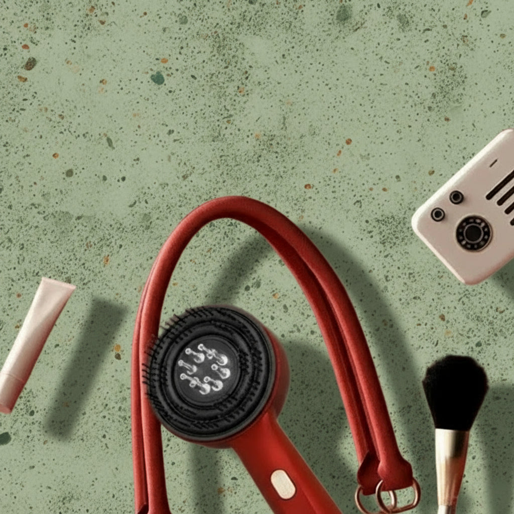 REVYA HAIR BROSH- Brosse électrique 3 mode massage cuir chevelu à lumière pulser