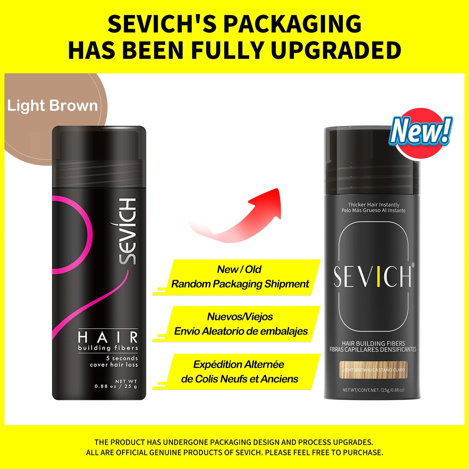 Sevich Hair Fiber Building Thin Loss Concealer Spray Refill Keratin Fibers Hair Powder Styling 25g 10 Colors Anti Hair Loss