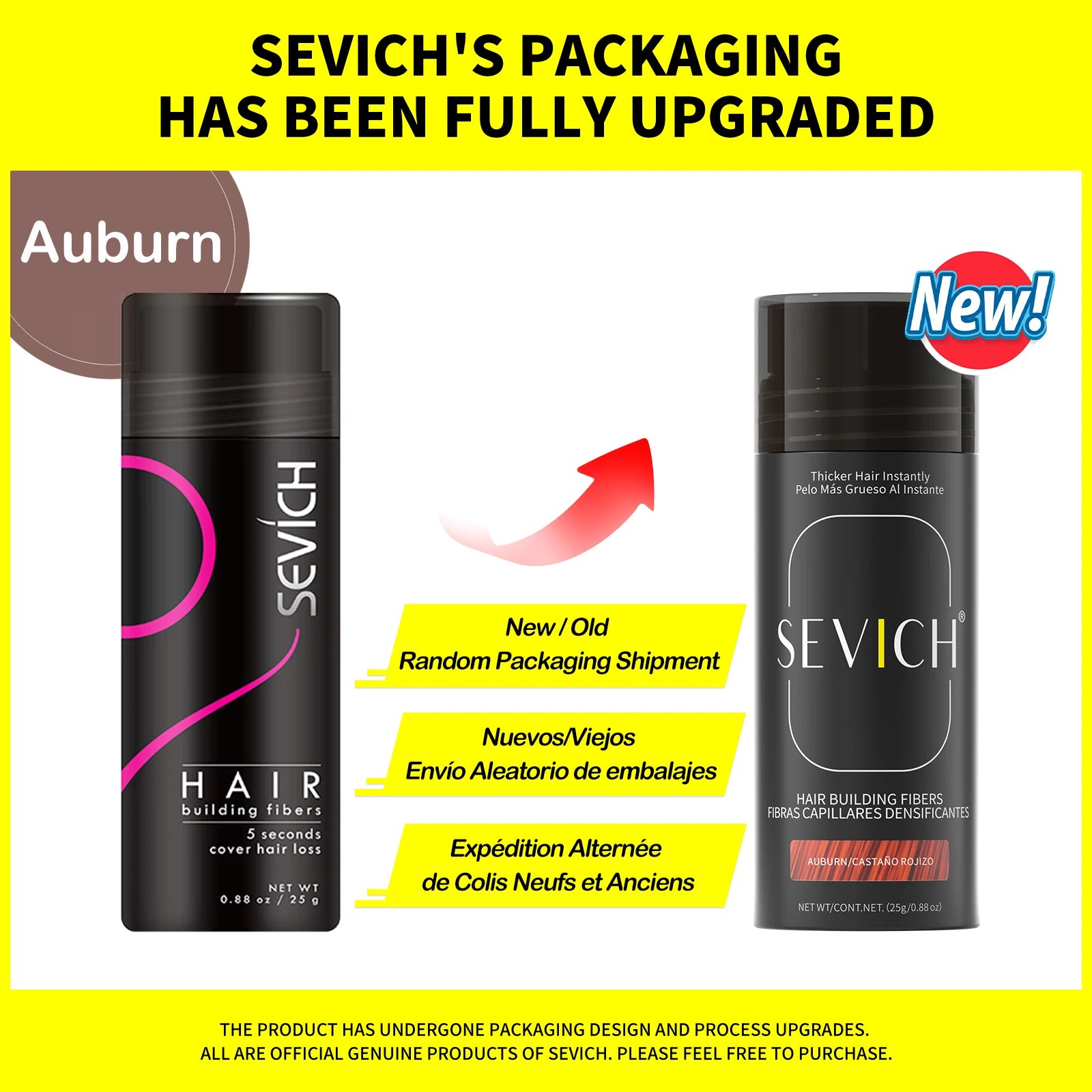 Sevich Hair Fiber Building Thin Loss Concealer Spray Refill Keratin Fibers Hair Powder Styling 25g 10 Colors Anti Hair Loss