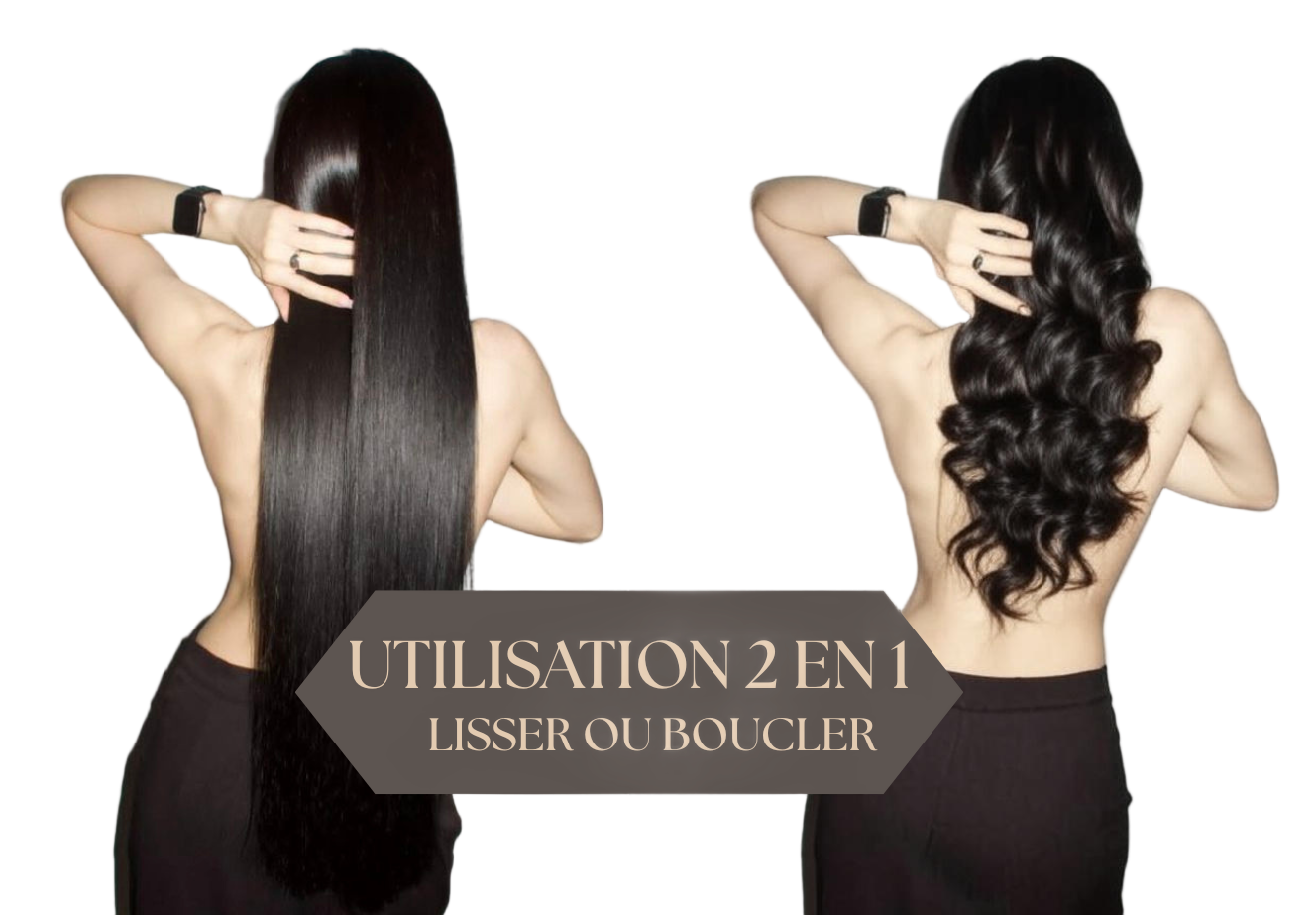 REVYA-lisseur et boucleur 2 en 1 Ceramic Tournante