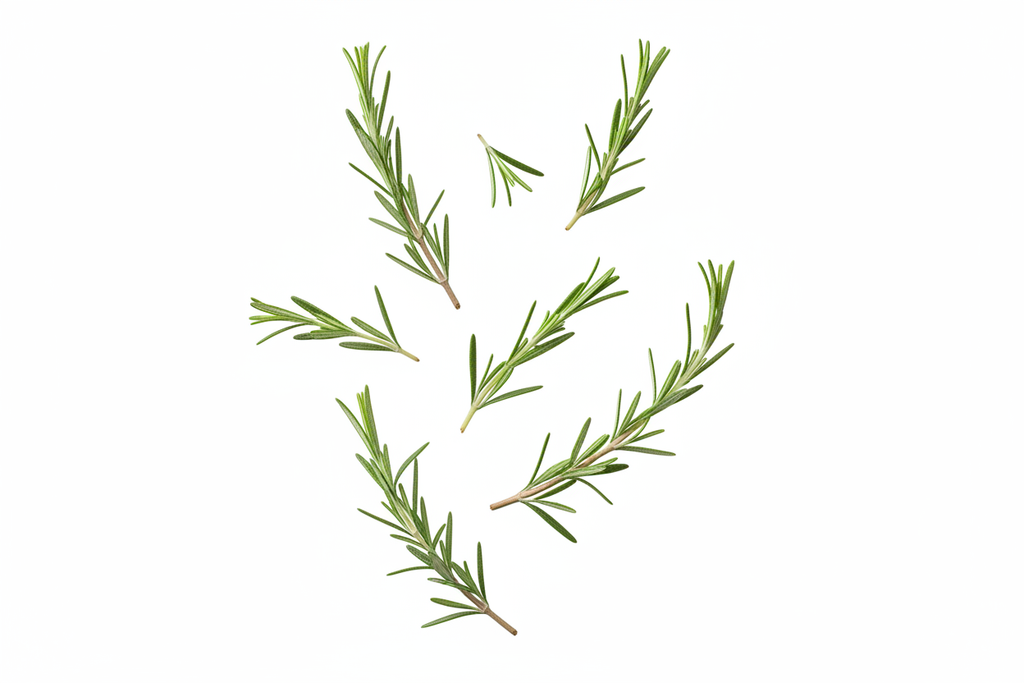 image de plusieur romarin quitombe dun fond blanc